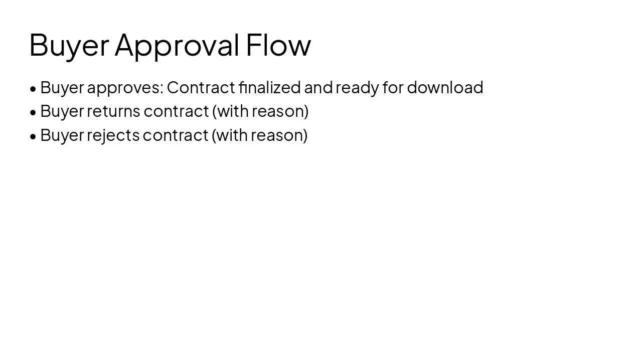 Slide 10 - Buyer Approval Flow