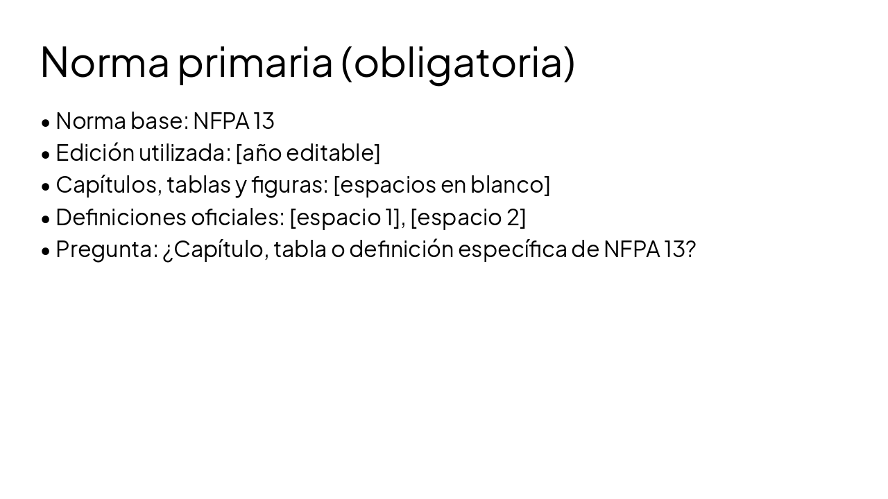 Slide 2 - Norma primaria (obligatoria)