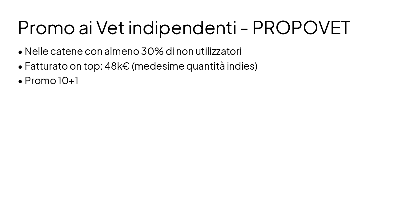 Slide 9 - Promo ai Vet indipendenti - PROPOVET