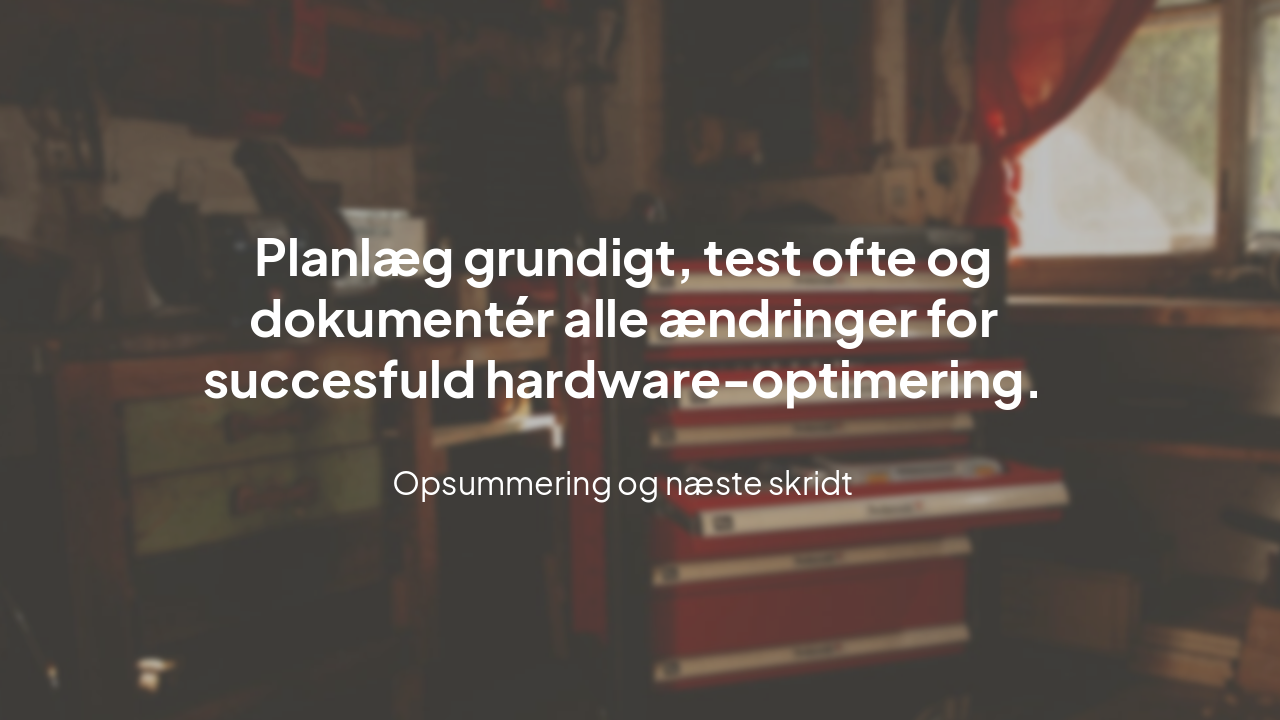 Slide 6 - Afsluttende bemærkninger
