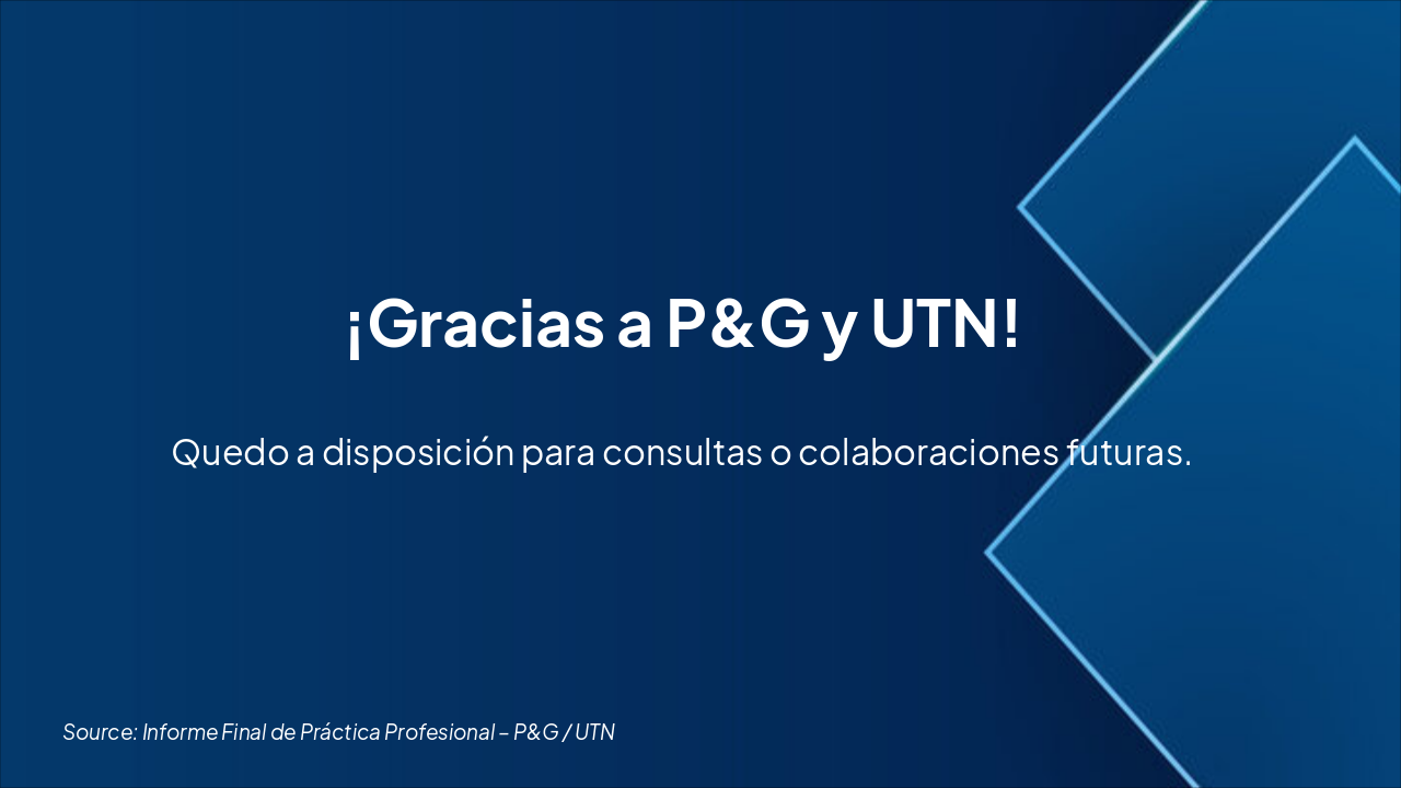 Slide 12 - Cierre y Agradecimientos