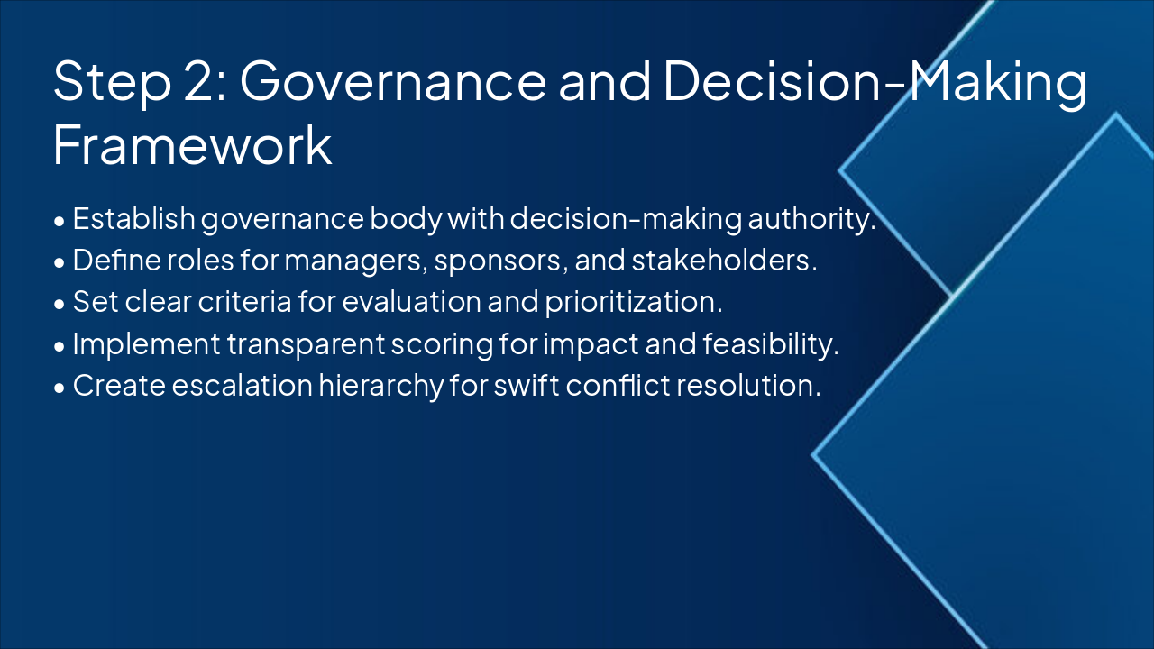 Step 2: Governance & Decision Framework