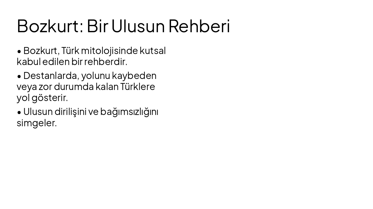 Slide 3 - Bozkurt: Bir Ulusun Rehberi