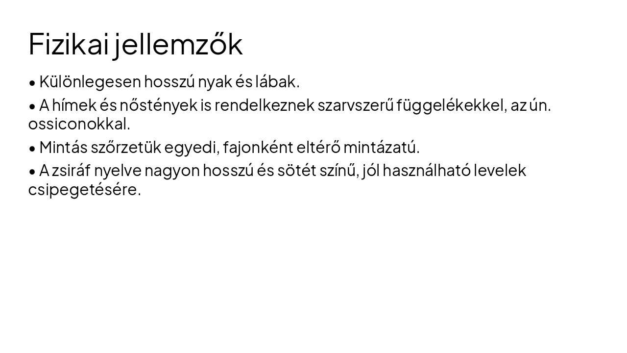 Slide 4 - Fizikai jellemzők