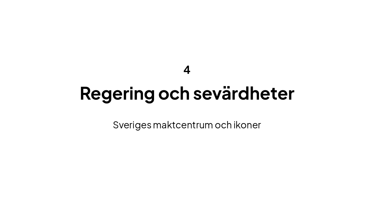 Slide 12 - Regering och sevärdheter