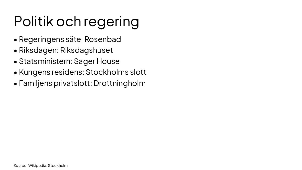Slide 13 - Politik och regering