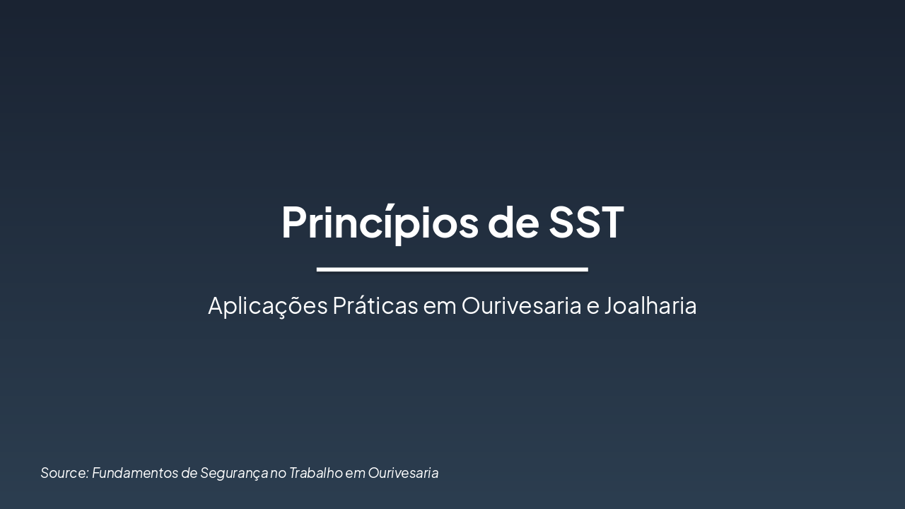 SST Essentials: Hazard, Risk & Control in Jewelry