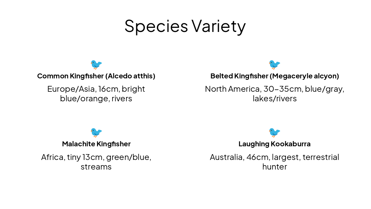 Slide 7 - Species Variety