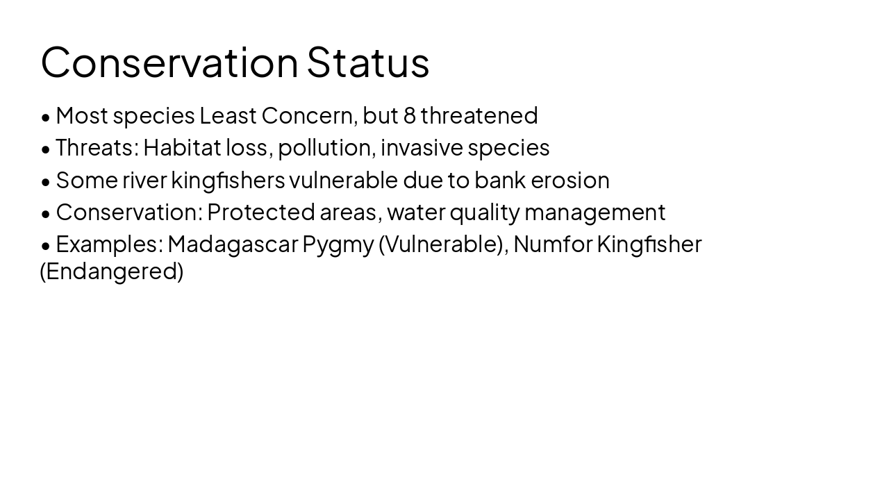 Slide 11 - Conservation Status