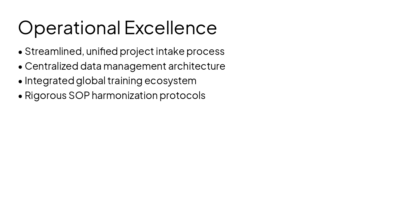 Slide 8 - Operational Excellence