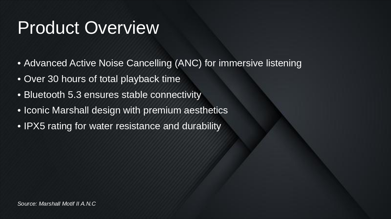 Slide 3 - Product Overview