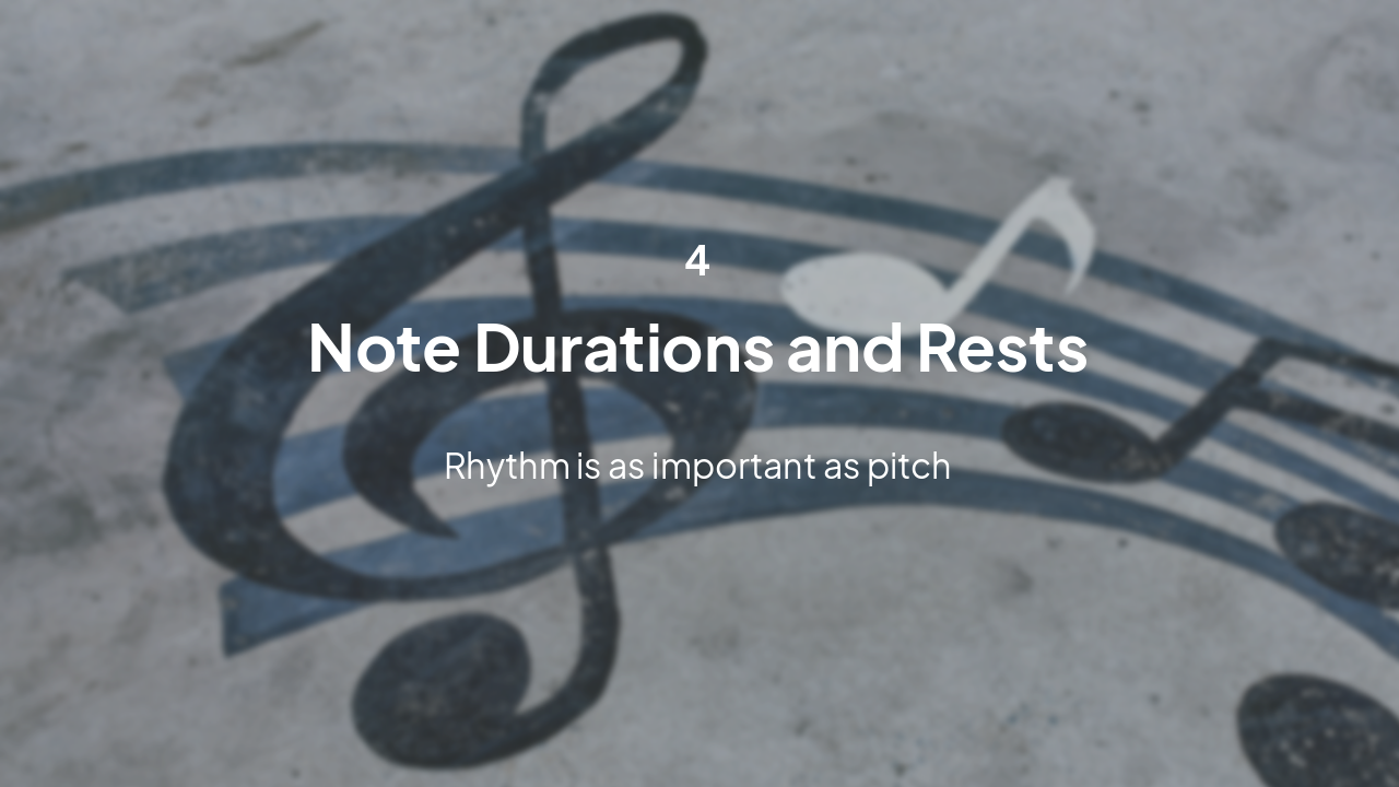 Slide 11 - Note Durations and Rests