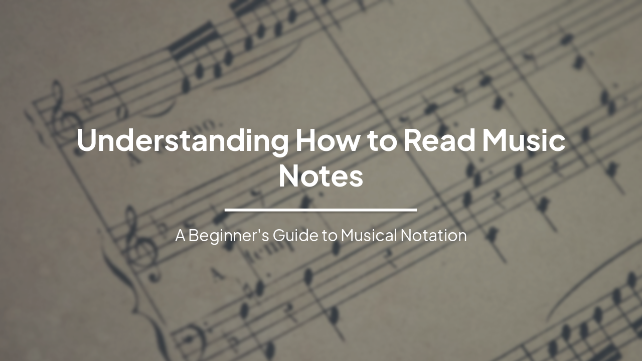 Slide 1 - Understanding How to Read Music Notes