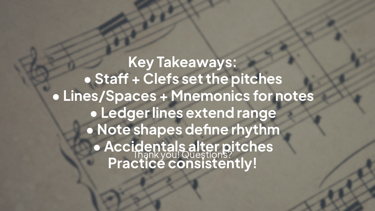 Slide 16 - Mastering Music Reading