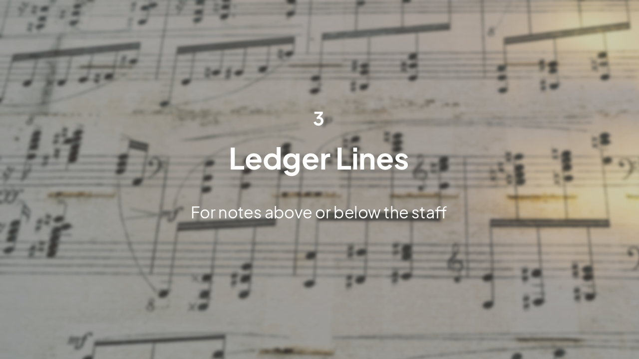 Slide 9 - Ledger Lines