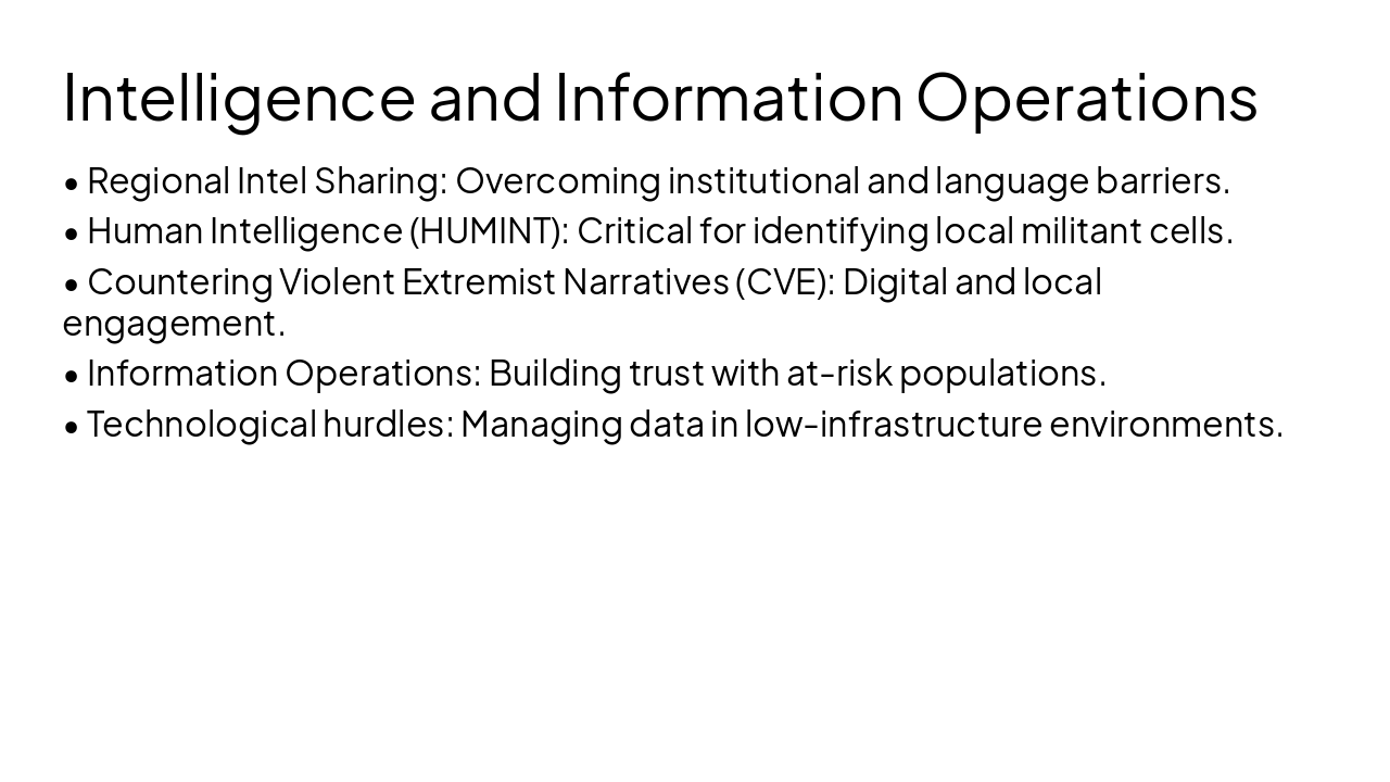 Slide 6 - Intelligence and Information Operations