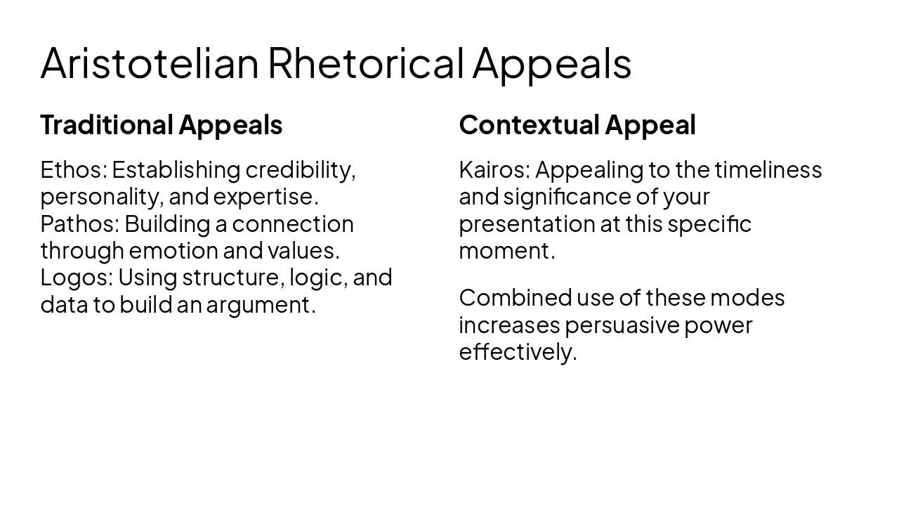 Slide 8 - Aristotelian Rhetorical Appeals