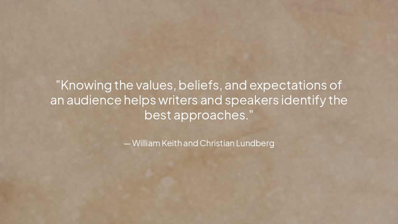 Slide 9 - Audience Awareness