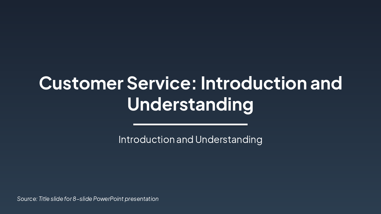 Customer Service Essentials