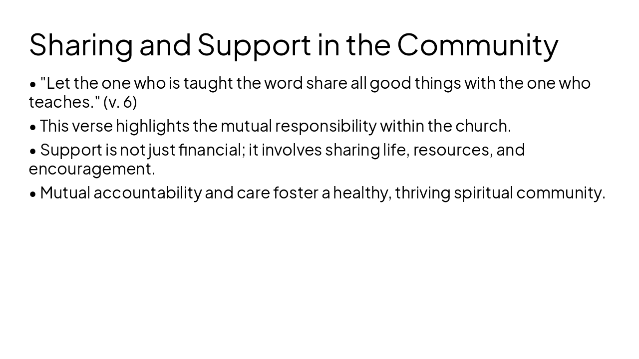 Slide 4 - Sharing and Support in the Community