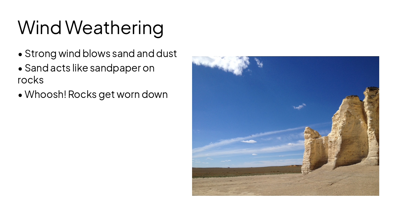 Slide 9 - Wind Weathering