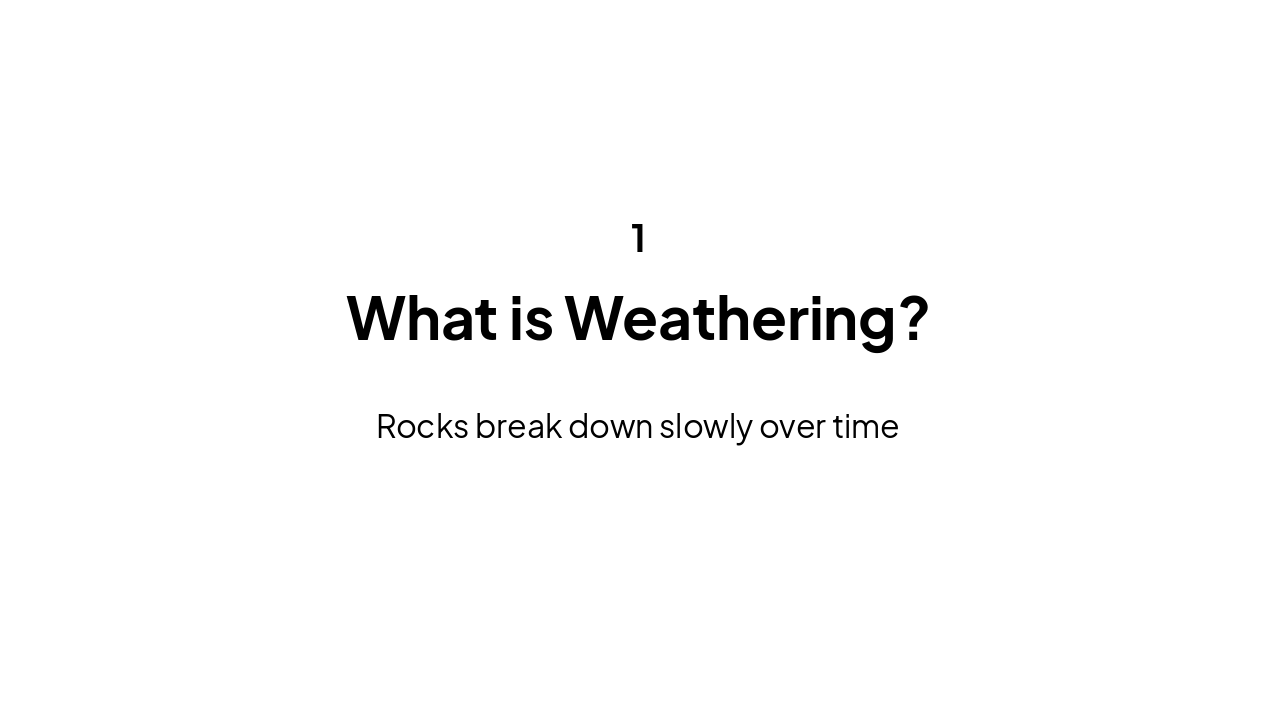 Slide 3 - What is Weathering?