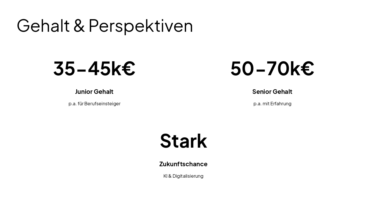 Slide 9 - Gehalt & Perspektiven