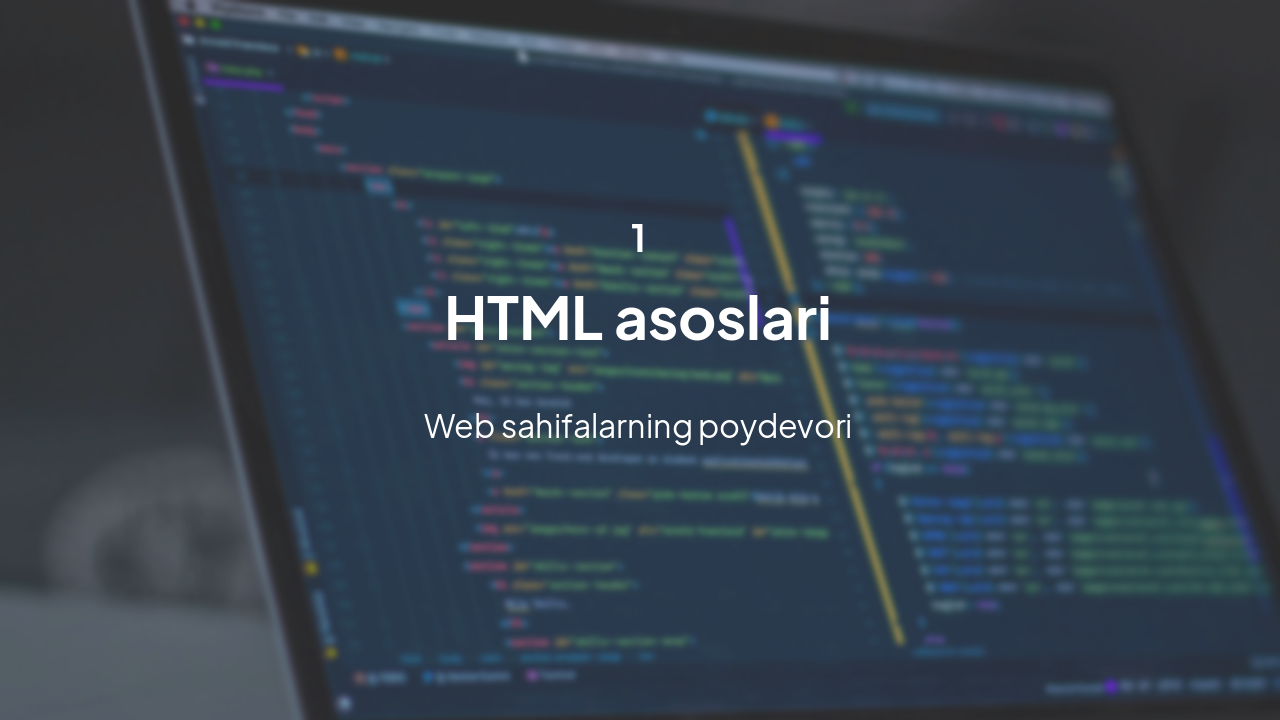 Slide 3 - HTML haqida tushuncha