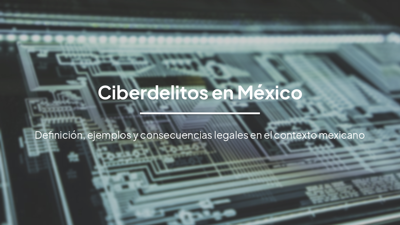 Slide 1 - Ciberdelitos en México