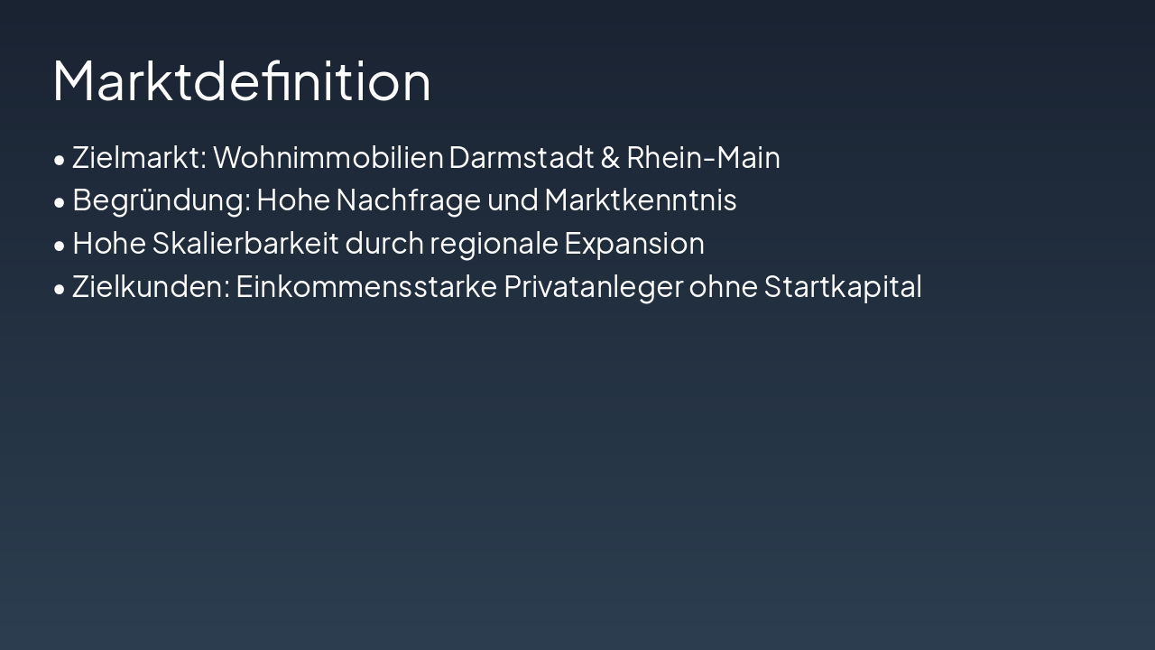 Slide 5 - Marktdefinition