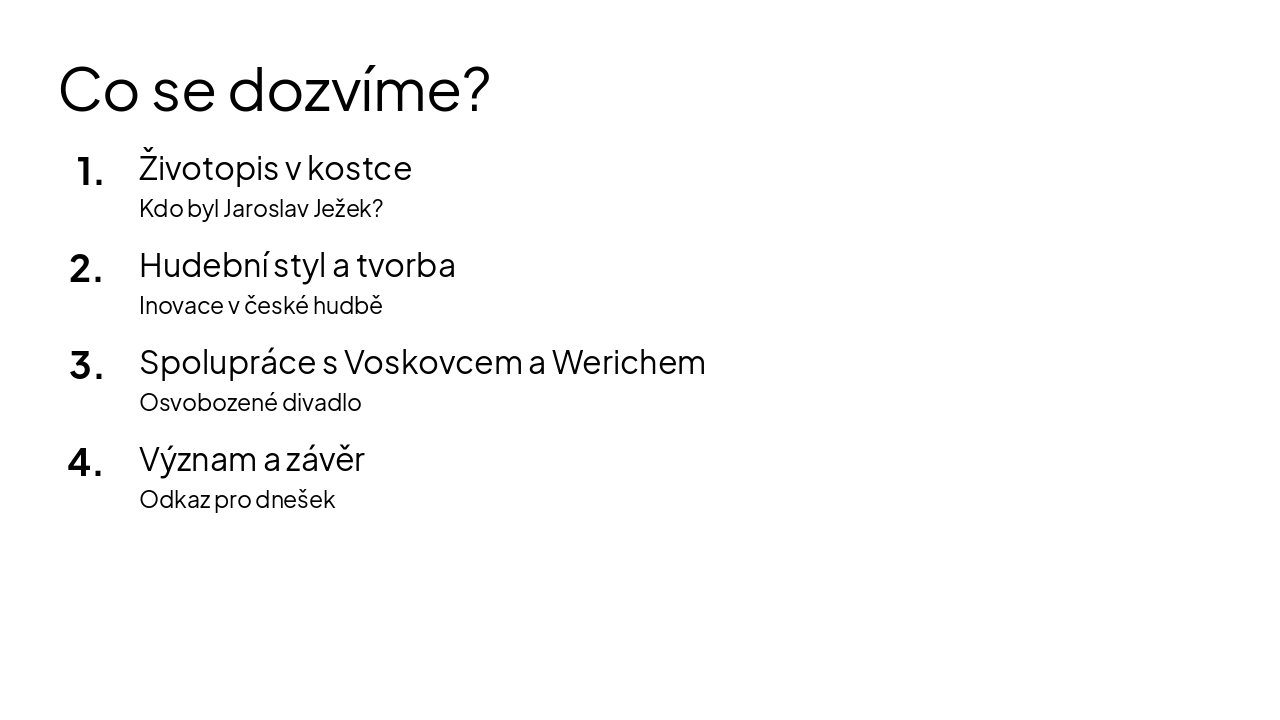 Slide 2 - Co se dozvíme?