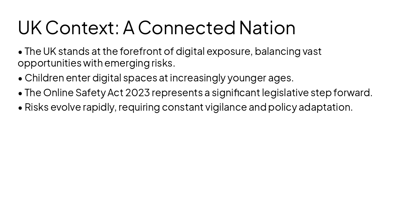 Slide 4 - UK Context: A Connected Nation