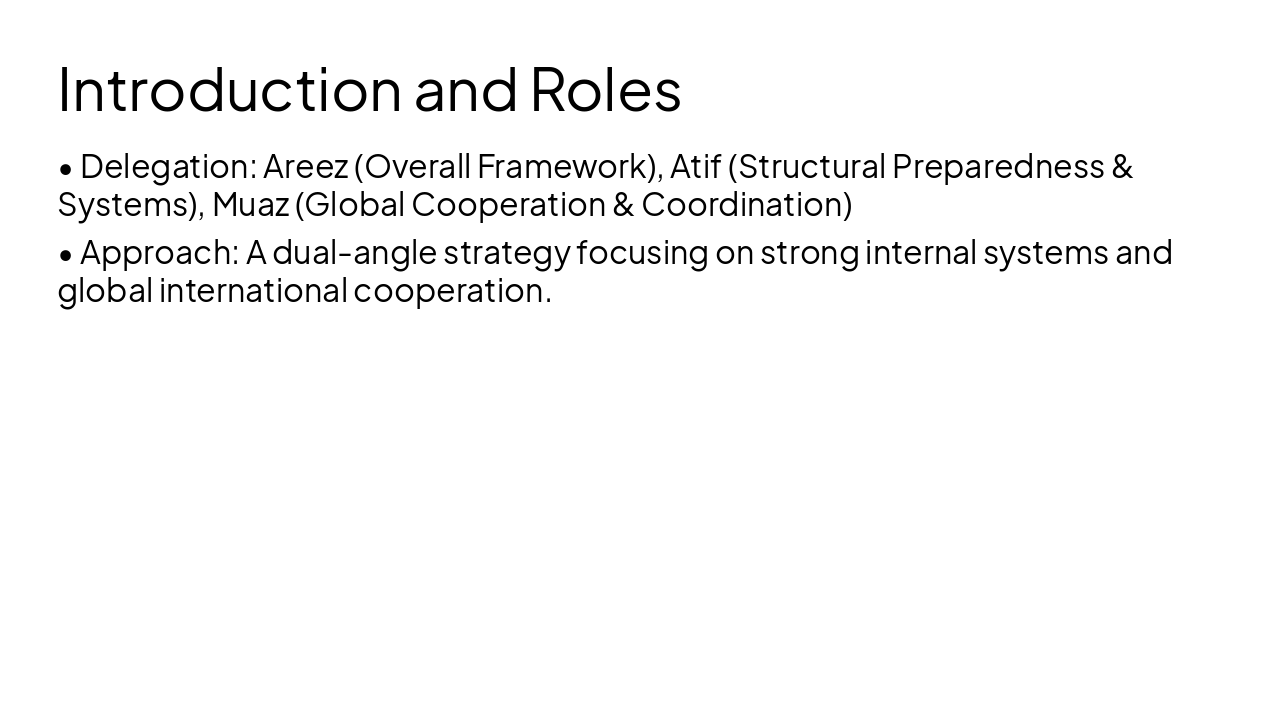 Slide 3 - Introduction and Roles
