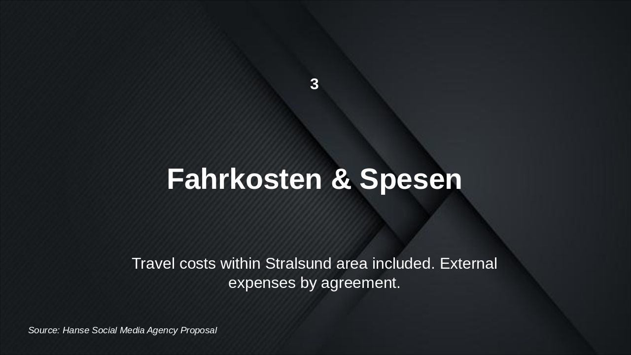 Slide 9 - 3. Fahrkosten & Spesen