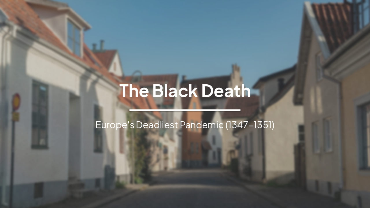 Slide 1 - The Black Death