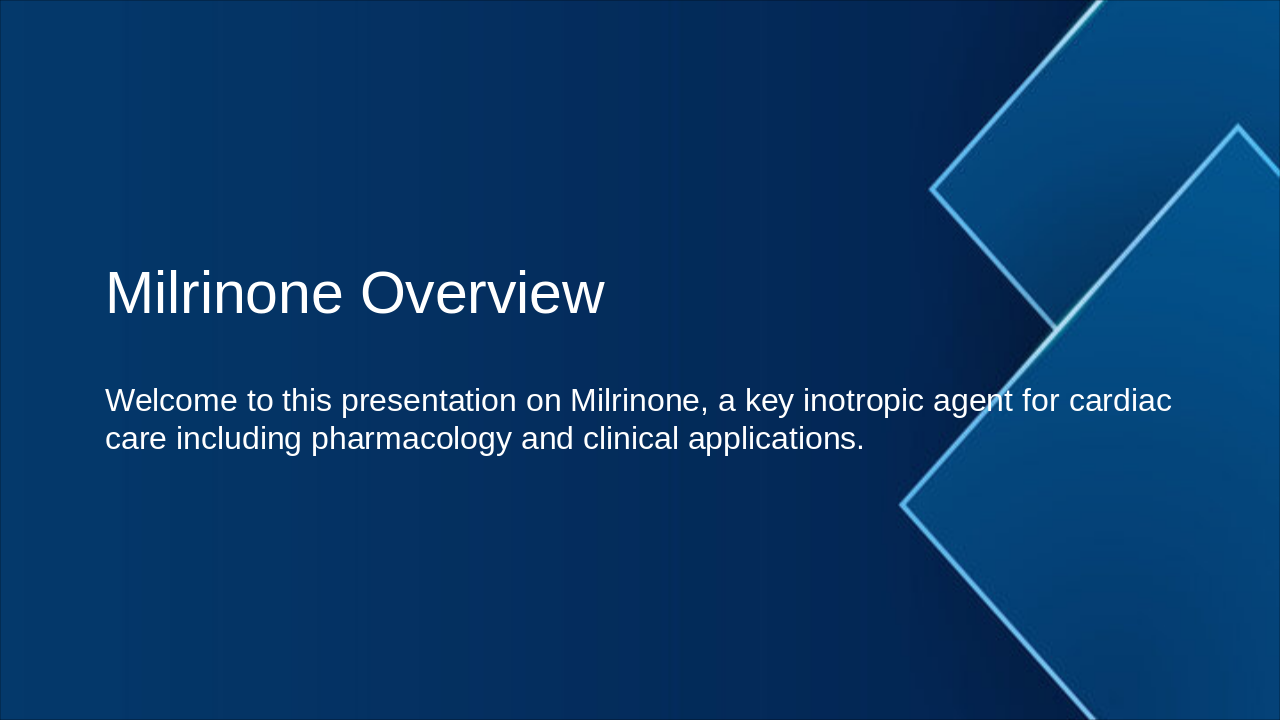 Milrinone in Cardiac Care Essentials