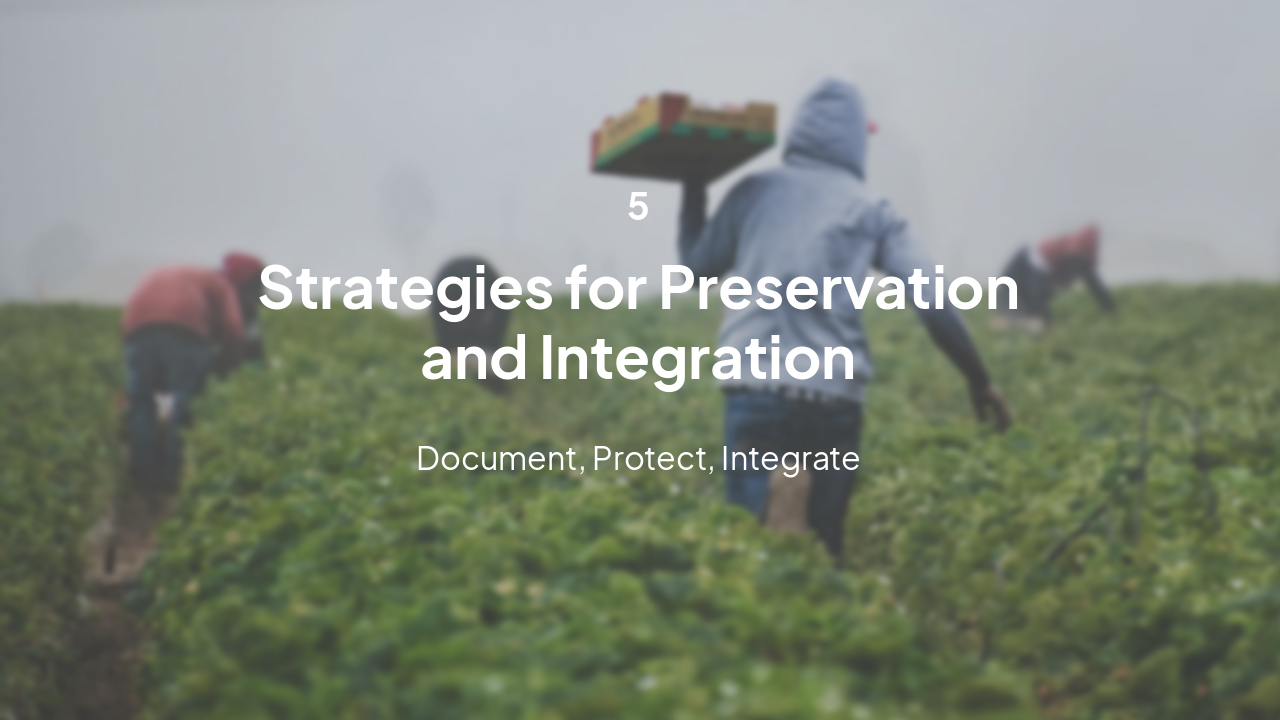 Slide 13 - Section 5: Preservation Strategies