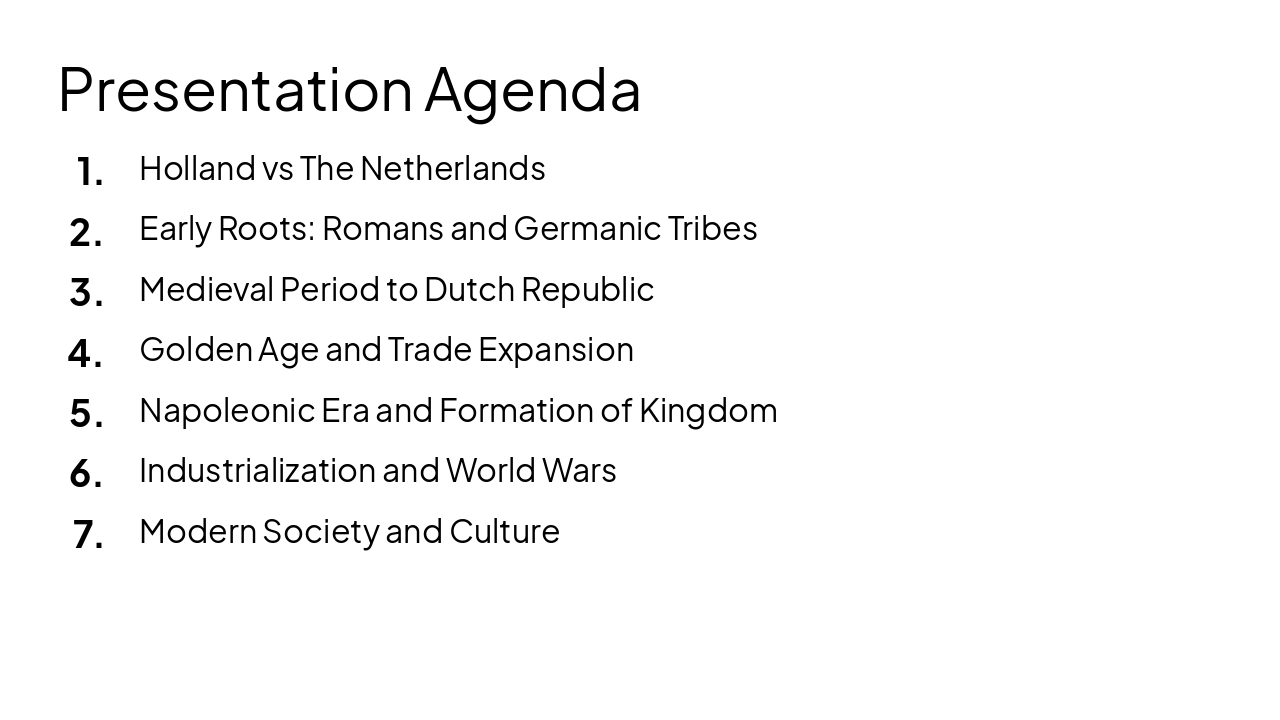 Slide 3 - Presentation Agenda