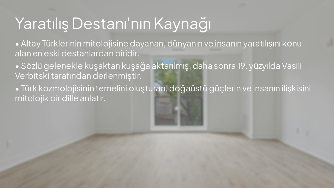 Slide 3 - Yaratılış Destanı'nın Kaynağı
