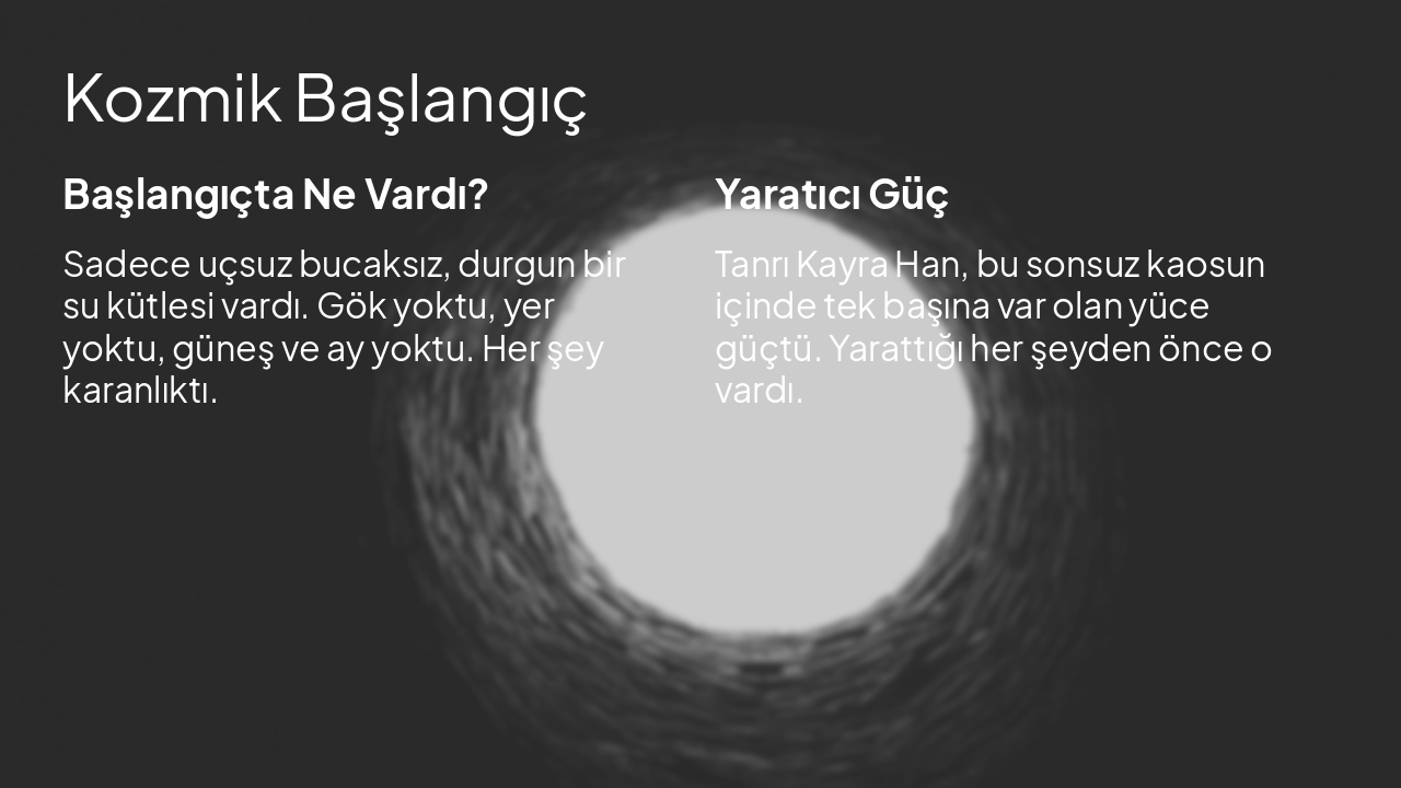 Slide 5 - Kozmik Başlangıç