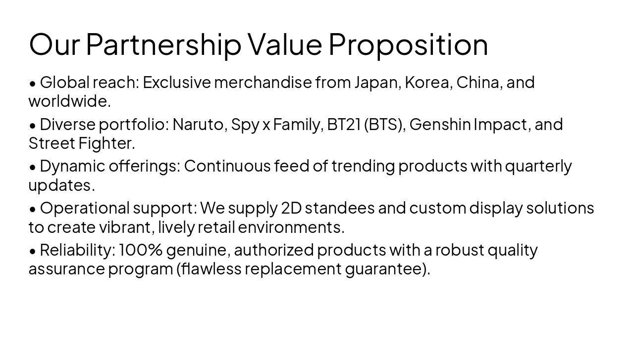 Slide 3 - Our Partnership Value Proposition
