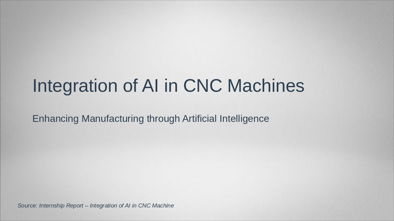 AI Integration in CNC Machines