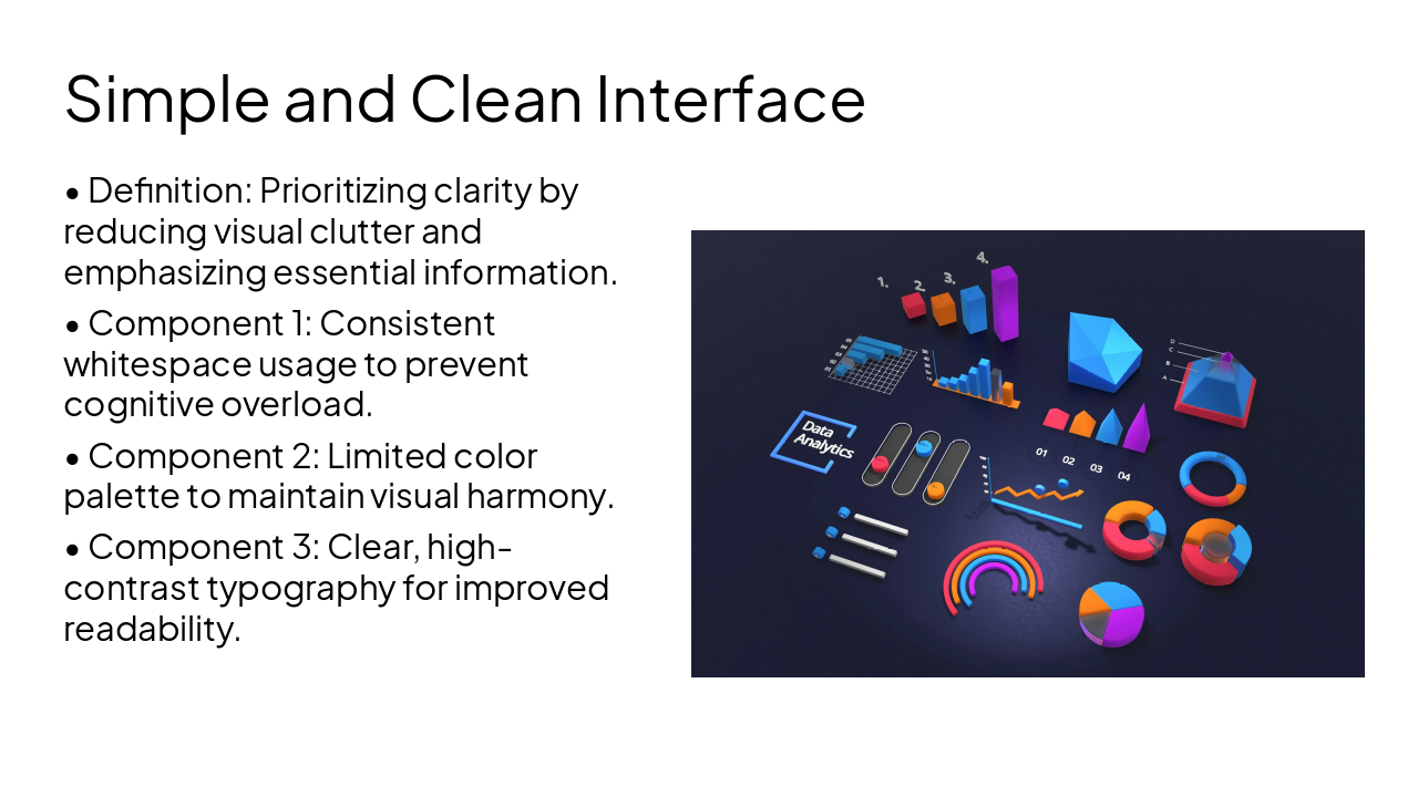 Slide 3 - Simple and Clean Interface