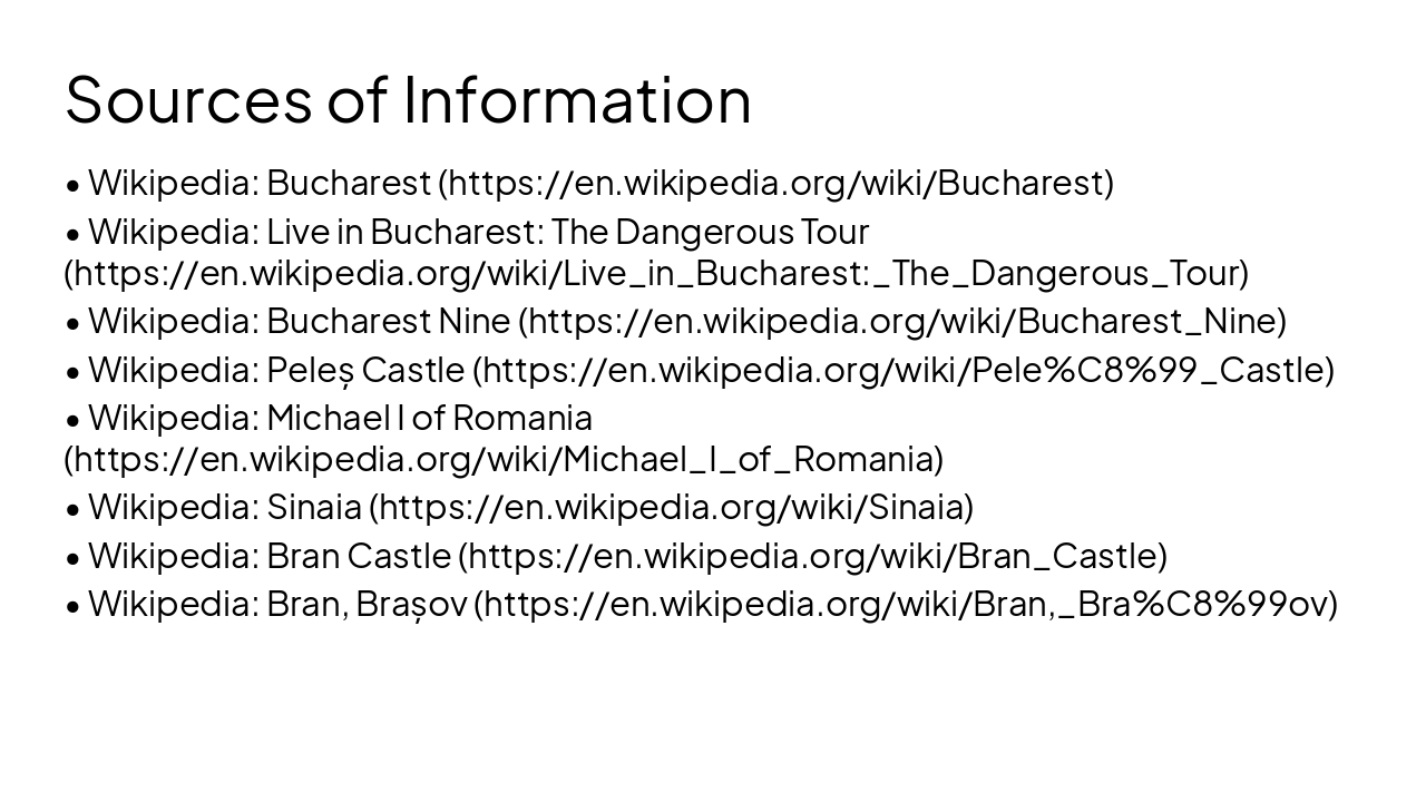 Slide 14 - Sources of Information