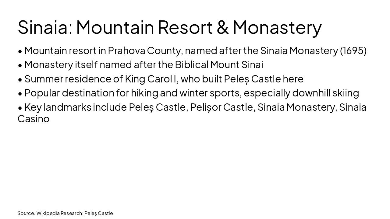 Slide 11 - Sinaia: Mountain Resort & Monastery