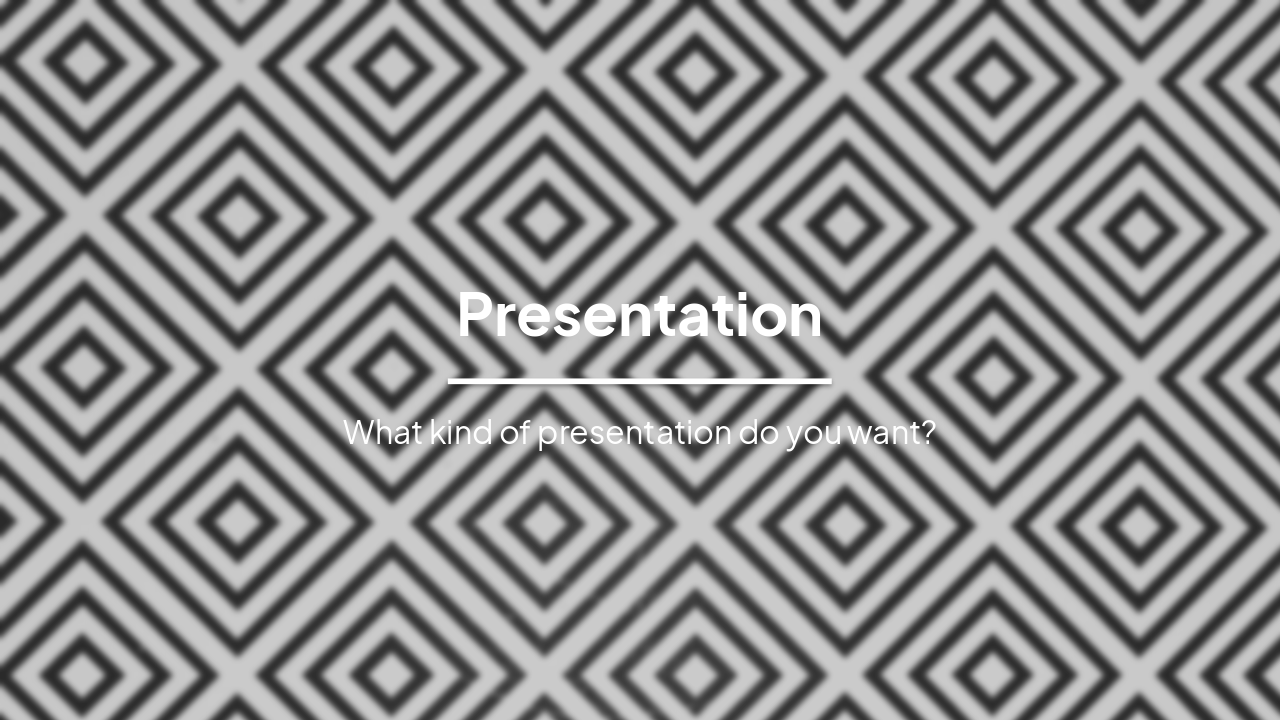 Defining Your Presentation Needs