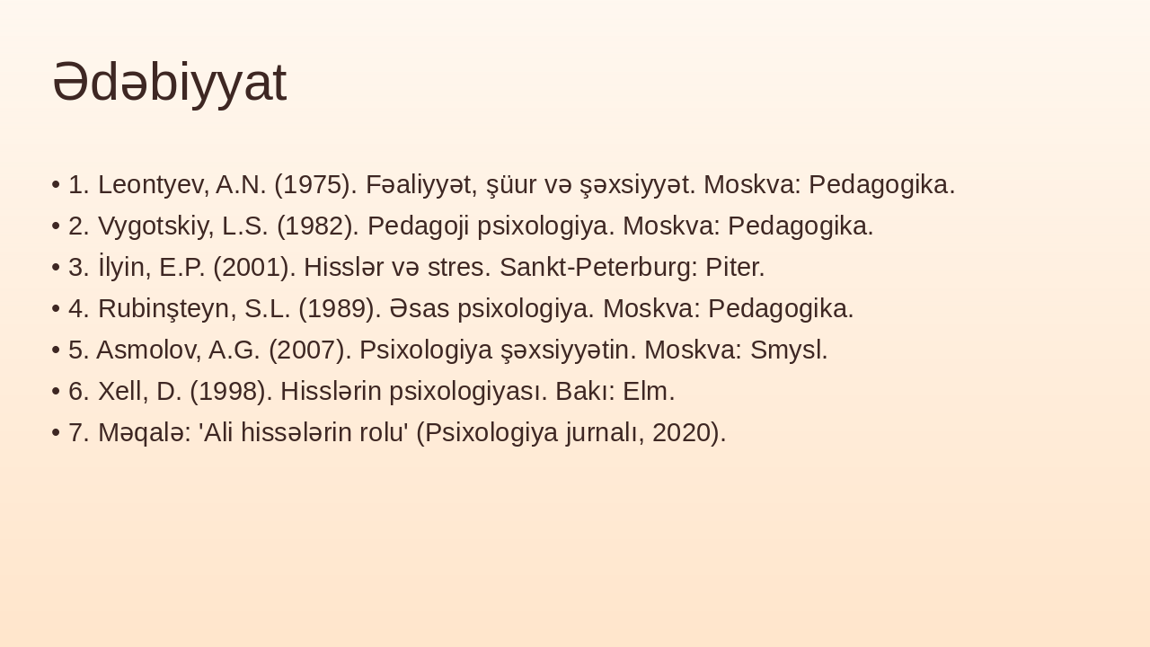 Slide 18 - Ədəbiyyat