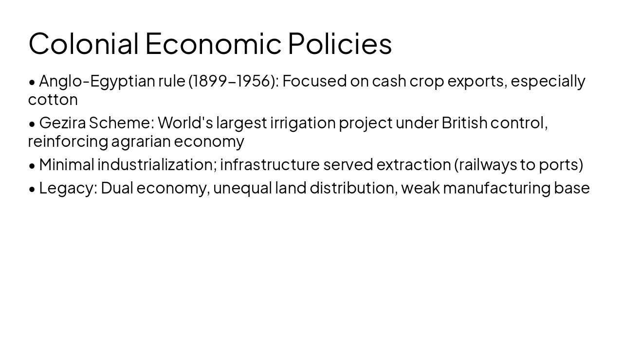 Slide 6 - Colonial Economic Policies