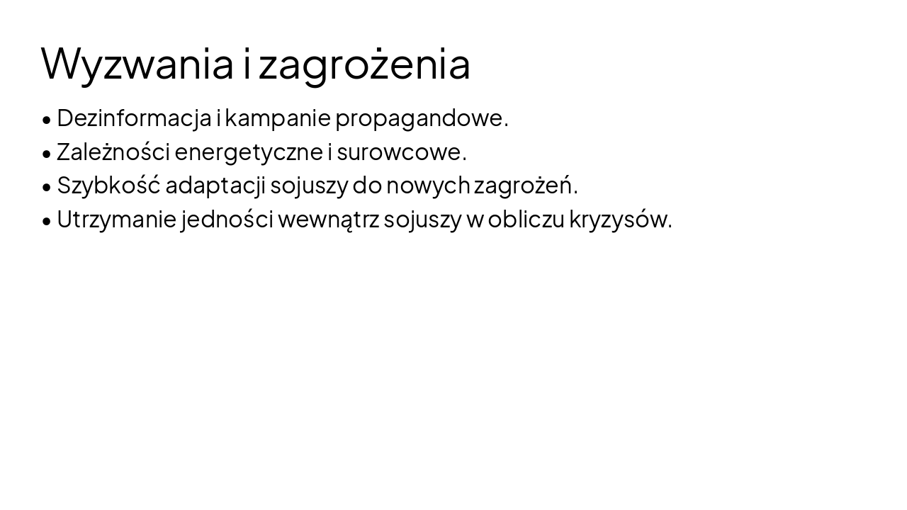 Slide 7 - Wyzwania i zagrożenia