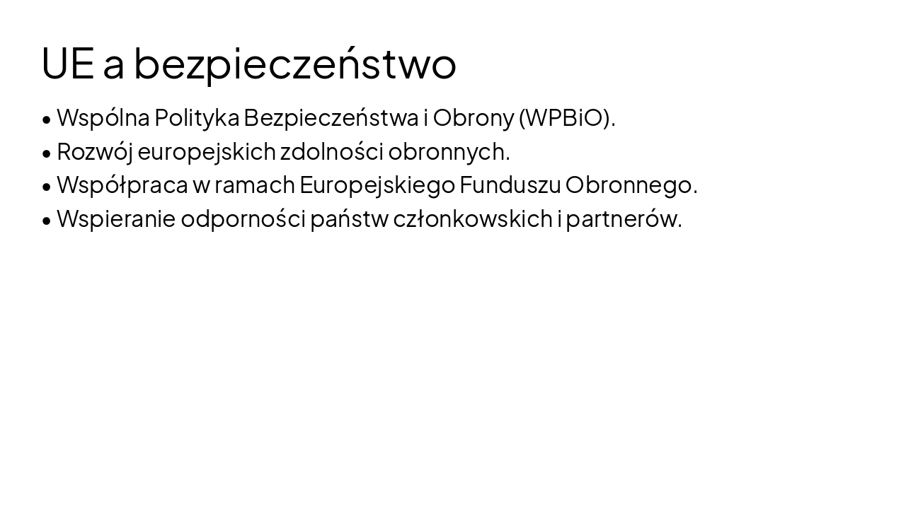 Slide 5 - UE a bezpieczeństwo